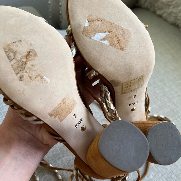 RAYE • Suede Strappy lace up sandals - Picture 8 of 9